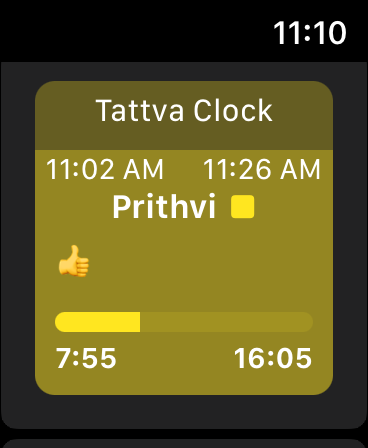Tattva Clock on Apple Watch